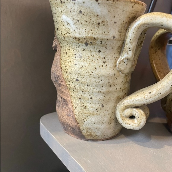 Set of Ugly Faces Mugs Handmade - Picture 2 of 5